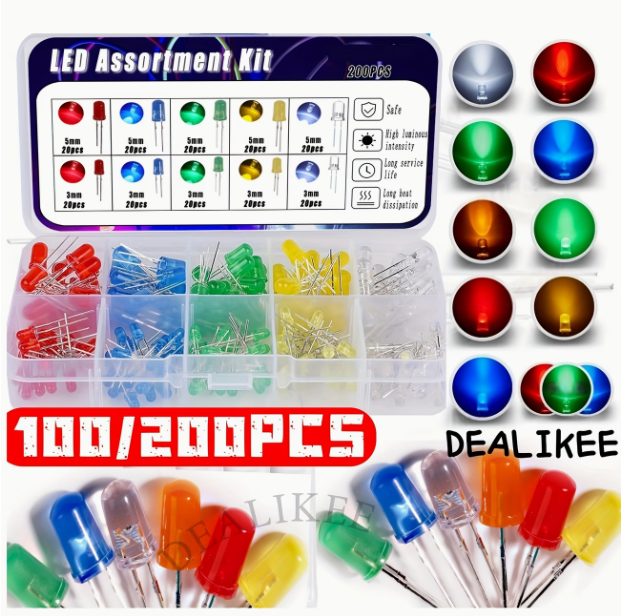 Diodos LED redondos de 3 mm y 5 mm