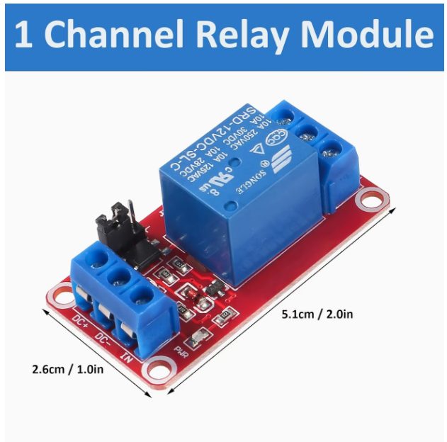 Módulo de Relé DC 5V/12V/24V
