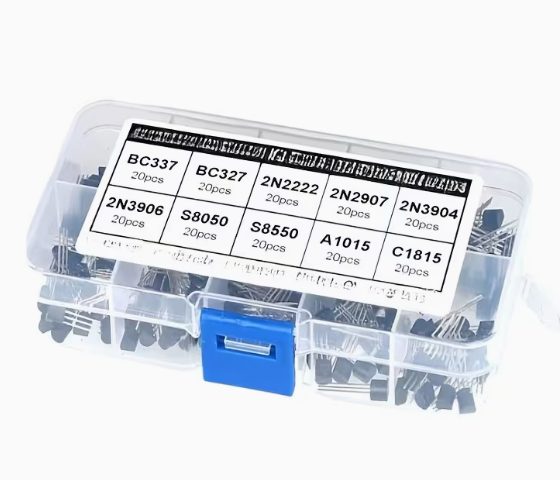 Transistores BC337, BC327, 2N2222, 2N2907, 2N3904, 2N3906, S8050, S8550, A1015, C1815