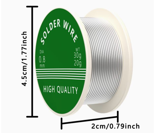 Alambre de soldar (estaño) 20g, 0.6mm