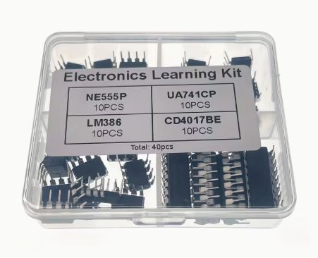Vista 3 de CI NE555, UA741CP,  LM386  CD4017BE