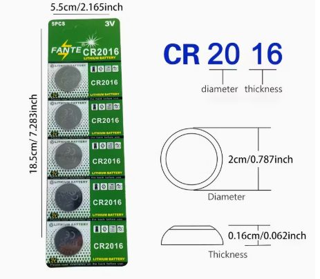 Vista 4 de Pilas CR2016, CR2025 y CR2032