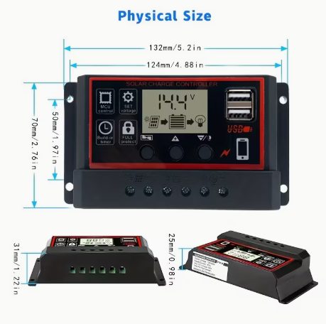 Vista 2 de Controlador de carga solar PWM 70A
